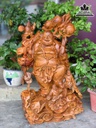 Tượng Phật Di Lặc Ngũ Phúc Gỗ Hương Việt Cao 88 Ngang 55 Sâu 25 (cm)