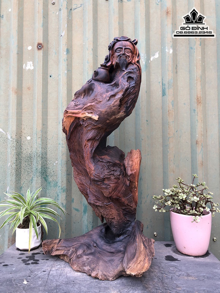 Tương Thần Trà Lục Vũ Gỗ Bách Xanh Cao 68 Ngang 32 Sâu 25 (cm)