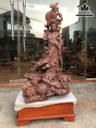 Tượng Phật Bà Quan Âm Gỗ Cẩm Cao 102 Ngang 45 Sâu 32 (cm)