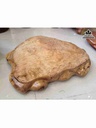Mặt Bàn Trà Nguyên Khối Gỗ Nu Kháo  Ngang 82 Sâu 62 Dày 9 (cm)