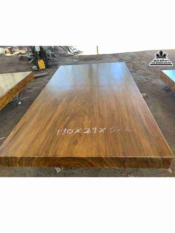 Sập Gỗ Nguyên Tấm Gỗ Lim Nam Phi  Dài 3m22 Ngang 1m90 Dày 21 (cm)