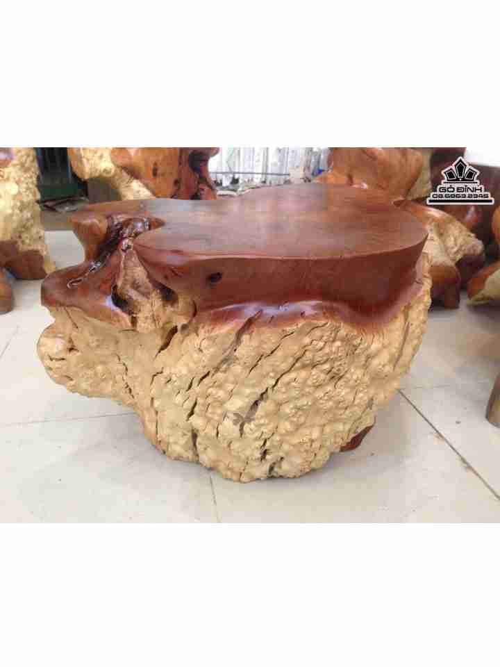 Đôn Gỗ Gốc Cây Gỗ Nu Xá Xị ( Gù Hương )  Cao 37 Ngang 68 Sâu 58 Mặt 50-40 (cm)