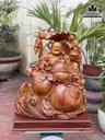 Tượng Phật Di Lặc Gỗ Hương Cao Cả Kỷ 77 Ngang 58 Sâu 30 (cm)