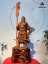 Tượng Quan Công Gỗ Hương Cao 76 Ngang 32 Sâu 20 (cm)
