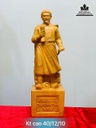 Tượng Trần Quốc Tuấn Gỗ Ngọc Am Cao 40 Ngang 12 Sâu 10 (cm)