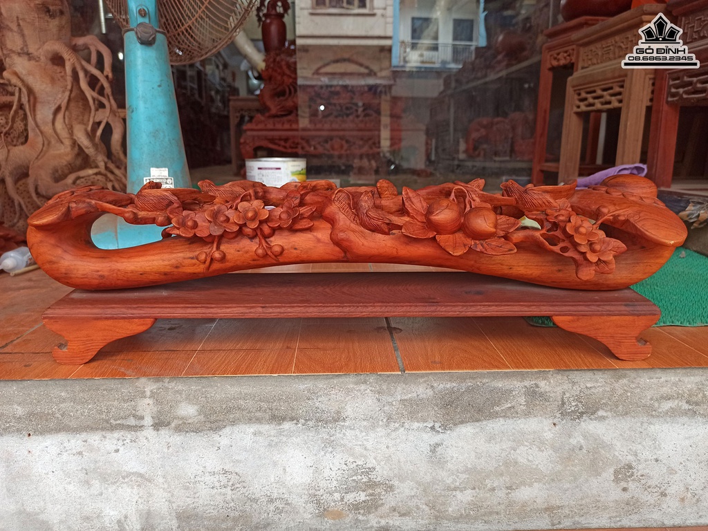 Gậy Như Ý Gỗ Hương Cao18 Dài 58 Rộng 12 (cm)