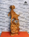 Tượng Dê (Nhất Dương)Tài Lộc Gỗ Hương Cao 63 Ngang 28 Sâu 20 (cm)