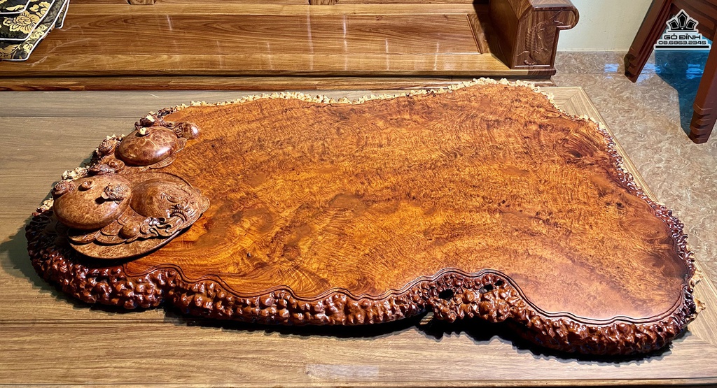 Mặt Bàn Gỗ Nu Hương Rộng 120 Ngang 74 Dày 5 (cm)