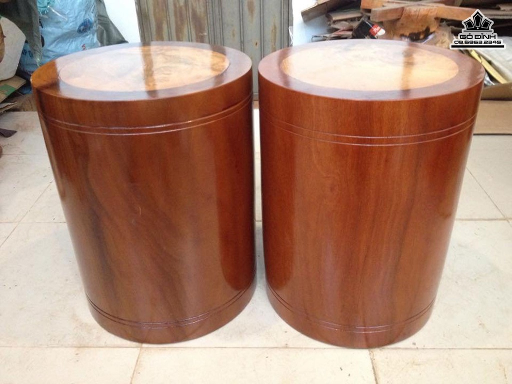 Cặp Đôn Gỗ Lim Cao 45 Mặt 34 (cm)