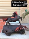 Tượng Nhất Mã Gỗ Trắc Cao 48 Ngang 54 Sâu 28 (cm)