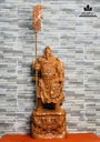 Tượng Quan Công Chấn Ải Gỗ Hương Đá Cao 60 Rộng 25 Sâu 16 (cm)