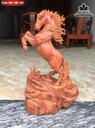 Tượng Ngựa Nhất Mã Gỗ Hương Cao 46 Ngang 28 Sâu 20 (cm)