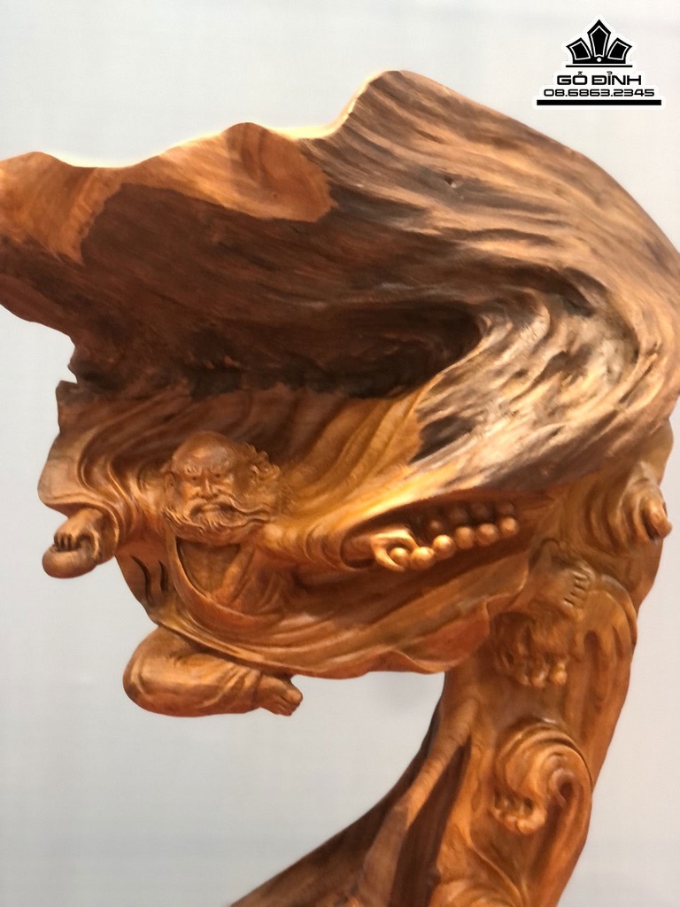 Tượng Đạt Ma Múa Quyền Cao 76 Ngang 52 Sâu 25 (cm)