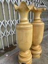 Cặp Lục Bình Gỗ Mít Cao 81 Đường Kính 22 (cm)