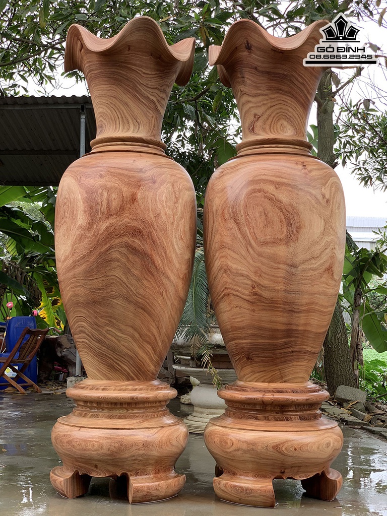 Lục Bình Gỗ Hương Cao 200 Đường Kính 62 (cm)