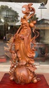 Tượng Ông Thọ Gỗ Hương Cao 96 Ngang 43 Sâu 22 (cm)