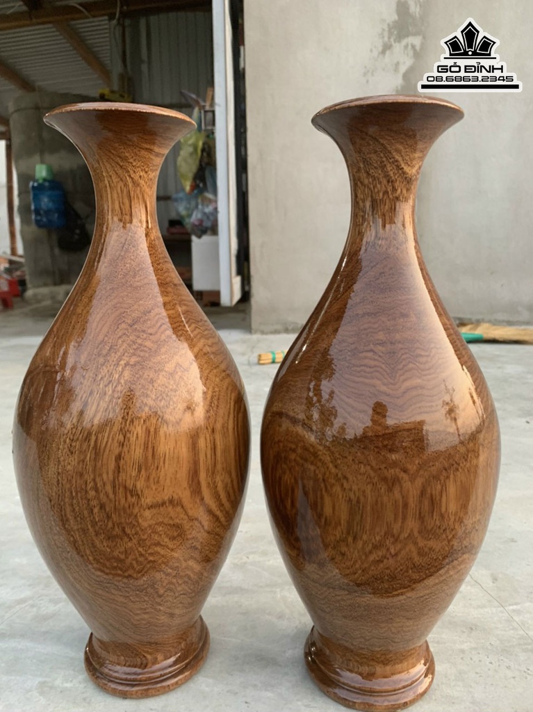 Bình Chum Gỗ Ké Cao 38 Đường Kính 15 (cm)