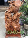 Tượng Long Phụng Uyên Gỗ Hương Cao 130 Ngang 60 Sâu 40 (cm)