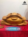 Tượng Cóc Gỗ Ngọc Am Cao 20 Ngang 46 Sâu 36 (cm)