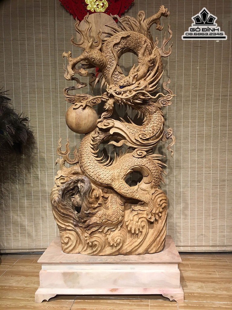 Tượng Phật Di Lặc Gỗ Ngọc Am Cao 141 Ngang 50 Sâu 22 (cm)