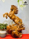 Tượng Ngựa Nhất Mã Gỗ Hương Cao 77 Ngang 60 Sâu 35 (cm)