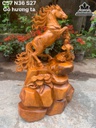 Tượng Ngựa (Nhất Mã) Gỗ Hương Cao 57 Ngang 36 Sâu 27 (cm)