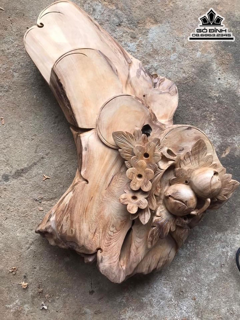 Kha Trà Gỗ Ngọc Am Hà Giang Dài 70 Rộng 40 Dày 17 (cm)