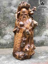 Tượng Ông Thọ Gỗ Nu Bách Xanh Cao 58 Ngang 24 Sâu 22 (cm)