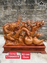 Tượng Rồng (Nhất Long)Gỗ Hương Cao 75 Ngang 86 Sâu 18 (cm)