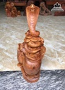 Tượng Rắn Gỗ Hương Cao 54 Ngang 22 Sâu 16 (cm)