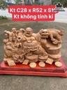 Tượng Phật Di Lặc Gỗ Ngọc Am Cao 28 Ngang 52 Sâu 18 (cm)