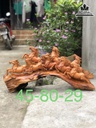 Tượng Ngựa (Bát Mã)Gỗ Hương Cao 45 Ngang 80 Sâu 29 (cm)