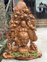 Tượng Phật Di Lặc Gỗ Hương Cao 106 Ngang 70 Sâu 30 (cm)