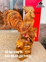 Tượng Gà Trống Gỗ Hương Cao 66 Ngang 42 Sâu 22 (cm)