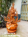 Bình Bông Mai Điểu Gỗ Hương Cao 76 Ngang 40 Sâu 28 (cm)