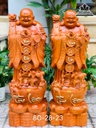 Tượng Phât Di Lặc Chúc Phúc Gỗ Hương Đá Cao 80 Ngang 28 Sâu 23 (cm)