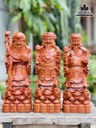 Tượng Phúc Lộc Thọ Gỗ Hương Đá Cao 30 Ngang 10 Sâu 8 (cm)