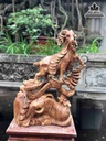 Tượng Dê Phú Quý Gỗ Ngọc Am  Cao 46 Rộng 36 Sâu 16 (cm)