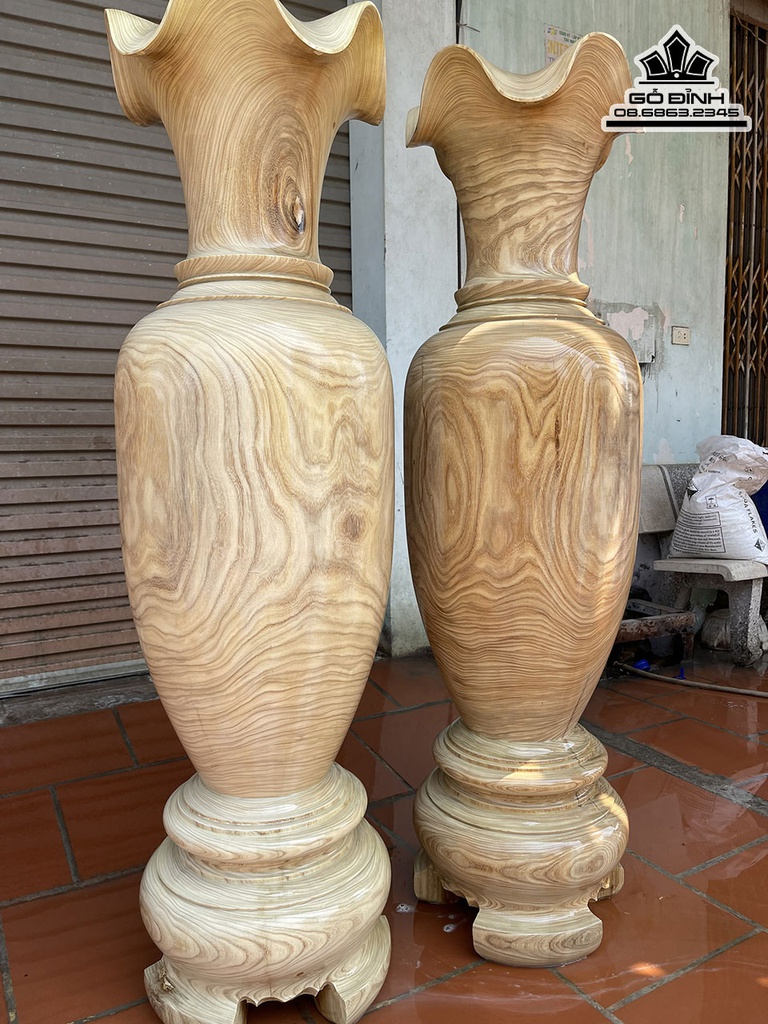 Lục Bình Gỗ Cẩm Vàng 160 Đường Kính 45 (cm)