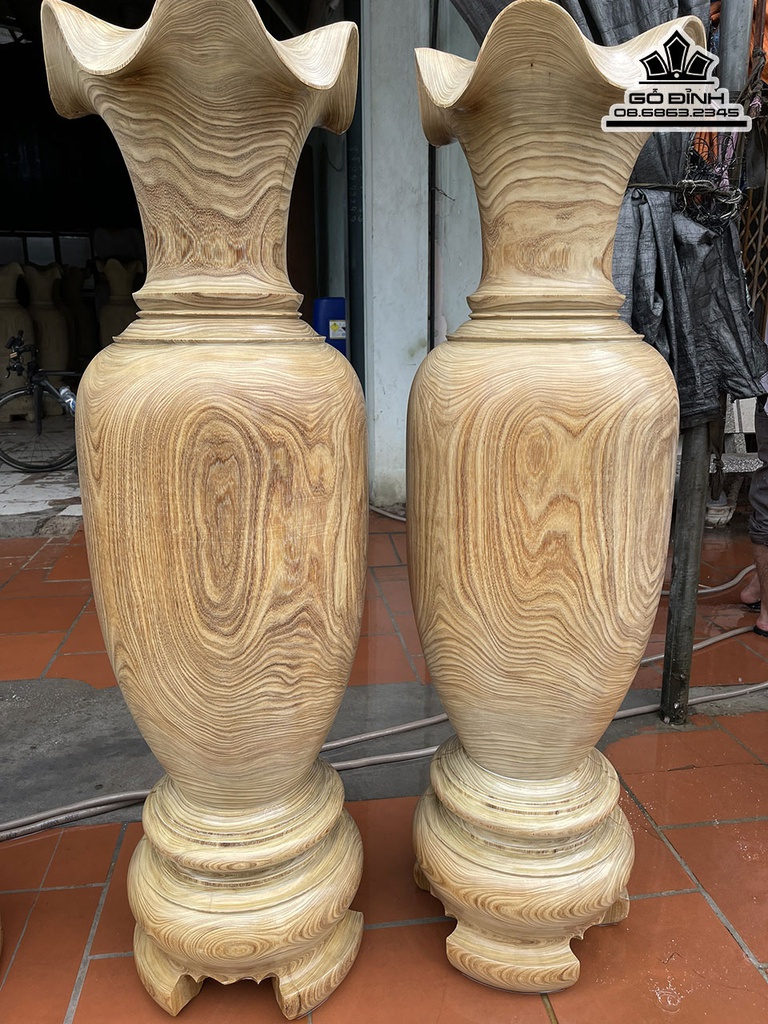 Lục Bình Gỗ Cẩm Vàng Cao 160 Đường Kính 46 (cm) Số 1