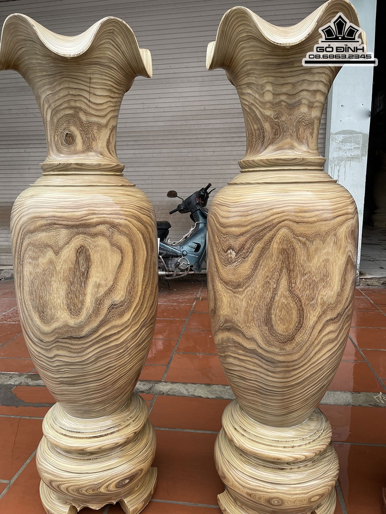 Lục Bình Gỗ Cẩm Vàng Cao 160 Đường Kính 46 (cm)