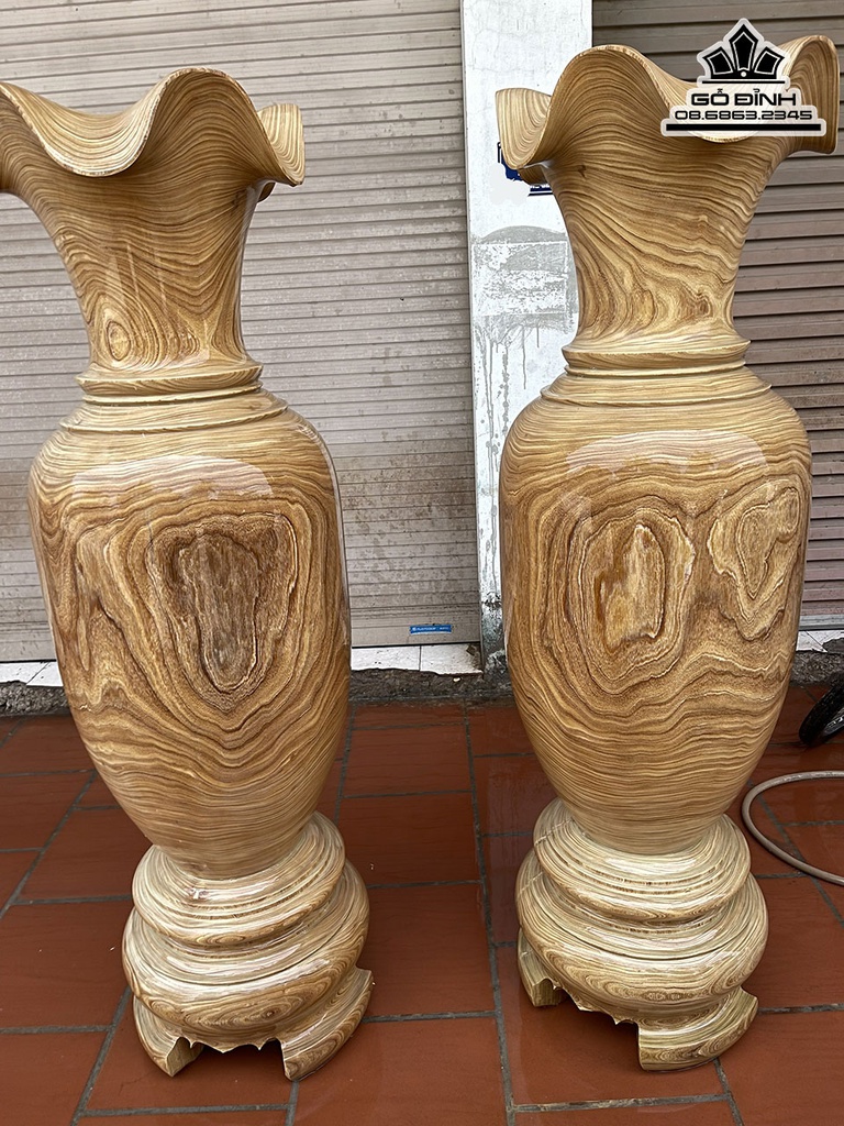 Lục Bình Gỗ Cẩm Vàng Cao 180 Đường Kính  55 (cm)