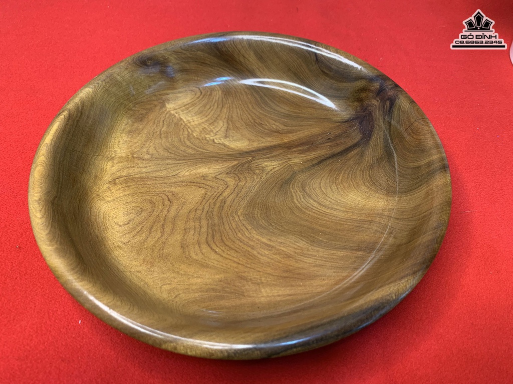 Đĩa Gỗ Trắc Đường Kính 21 Dày 3.5 (cm)
