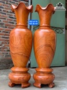 Cặp Lục Bình Gỗ Hương Đỏ Cao 150 Đường Kính 44 (cm)