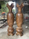Cặp Lục Bình Gỗ Ké Đá cao 109 Đường Kính  27 (cm)