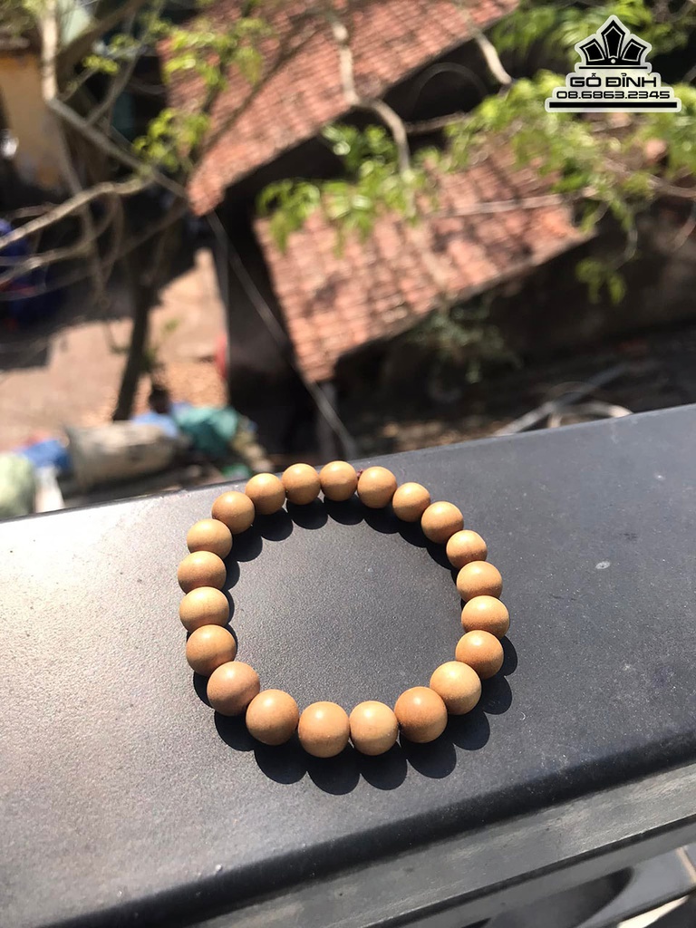 Vòng Tay Hạt Tròn Gỗ Đàn Hương 10 Li