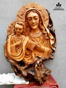 Tượng Mẹ Con Gỗ Trai  Cao 80 Rộng 55 Dày 20 (cm)