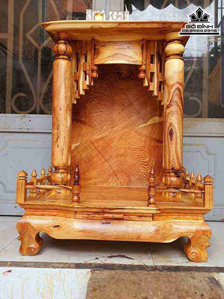 Bàn Thờ Gỗ Cẩm  Cao 81 Ngang 61 Sâu 50 (cm)