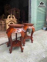 Cặp Đôn Gỗ Hương  Cao 50 Mặt 30 (cm)