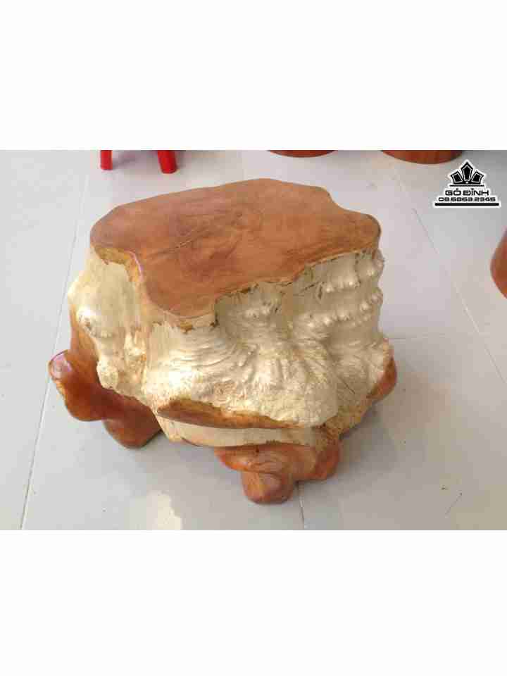 Đôn Gốc Cây Gỗ Nu Gõ  Cao 37 Ngang 52 Sâu 46 Mặt 32 - 21 (cm)